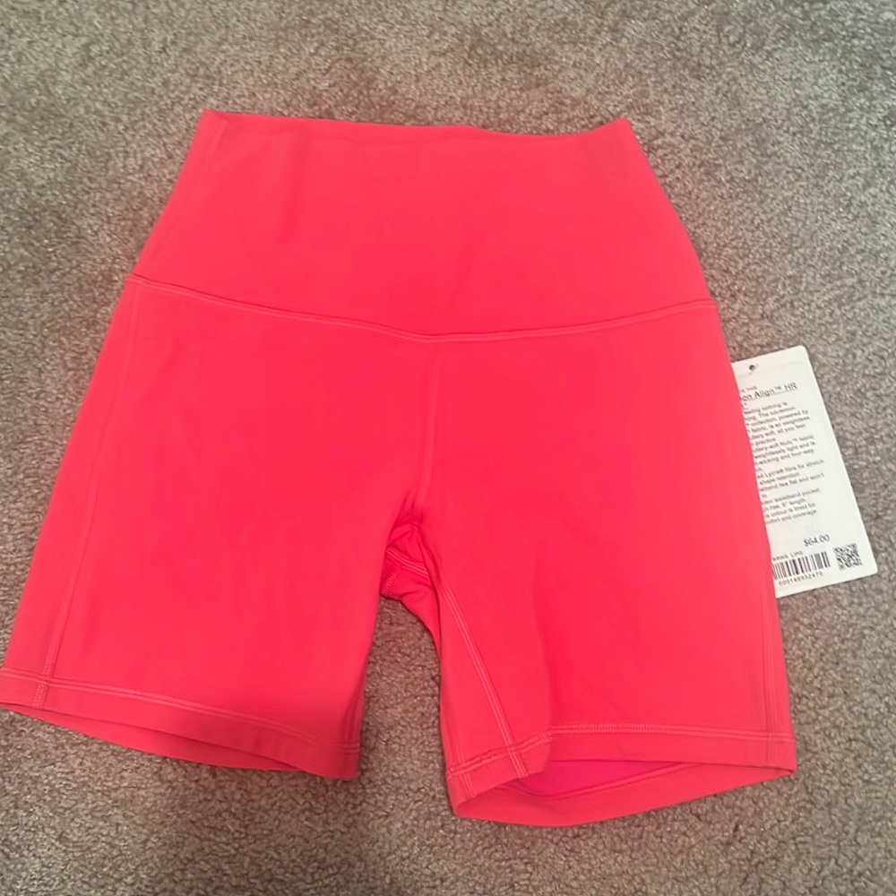 NWT lululemon align biker shorts 6in